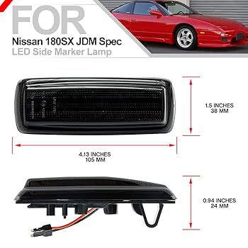 レトロ⓷ NEW OEM Nissan 180SX Fender Light Side Marker Lamps (Kouki